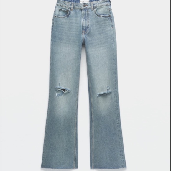 ZARA NWT HIGH WAISTED WIDE LEG JEANS - Picture 6 of 7